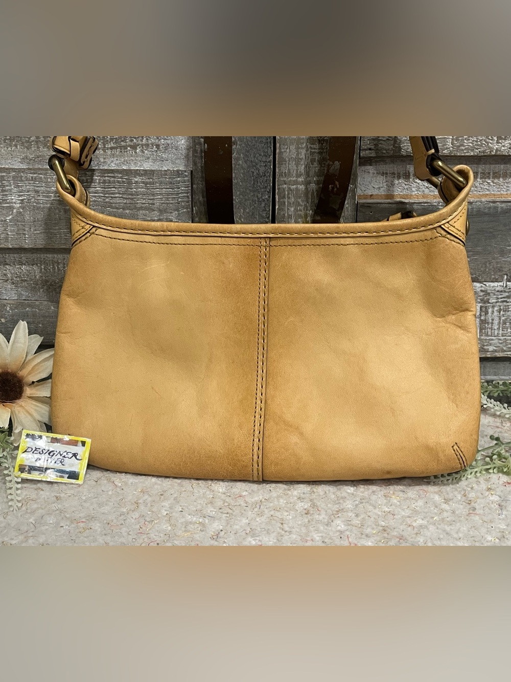 COACH Bleecker Leather Hobo Shoulder Bag Camel VGC! 11415 - Picture 4 of 12